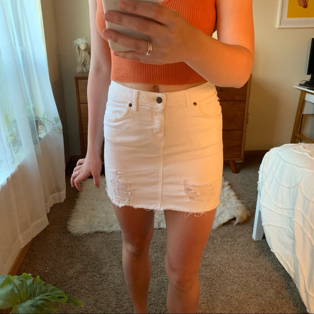 White Mini Skirt